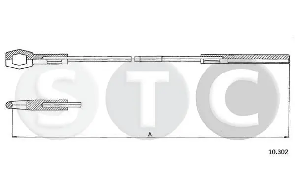 Handler.Part Clutch cable STC T483607 1