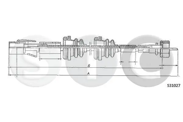 Handler.Part Tacho shaft STC T483653 1