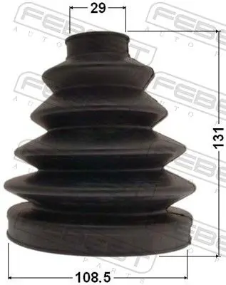 Handler.Part Bellow, driveshaft FEBEST 0117074 2