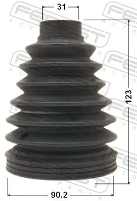 Handler.Part Bellow, driveshaft FEBEST 0117P038 2