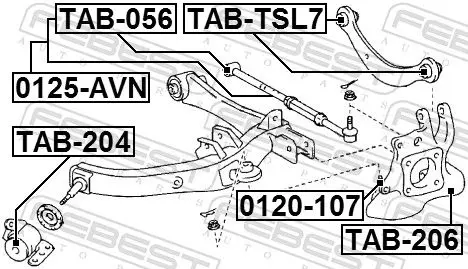 Handler.Part Ball joint FEBEST 0120107 2