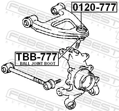 Handler.Part Ball joint FEBEST 0120777 2