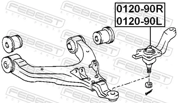 Handler.Part Ball joint FEBEST 012090L 2