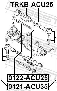 Handler.Part Tie rod end FEBEST 0121ACU35 2