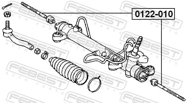 Handler.Part Tie rod axle joint FEBEST 0122010 2