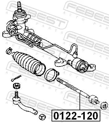 Handler.Part Tie rod axle joint FEBEST 0122120 2