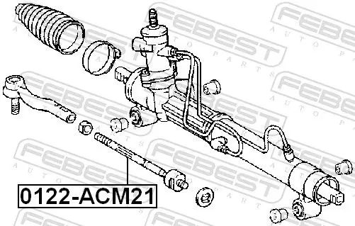 Handler.Part Tie rod axle joint FEBEST 0122ACM21 2