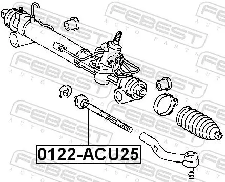 Handler.Part Tie rod axle joint FEBEST 0122ACU25 2