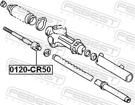 Handler.Part Tie rod axle joint FEBEST 0122CR50 2