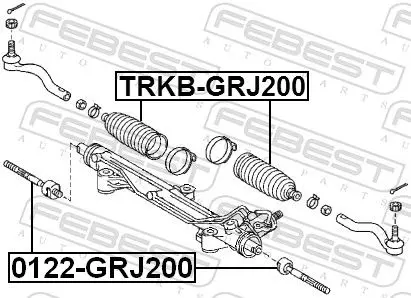 Handler.Part Tie rod axle joint FEBEST 0122GRJ200 2