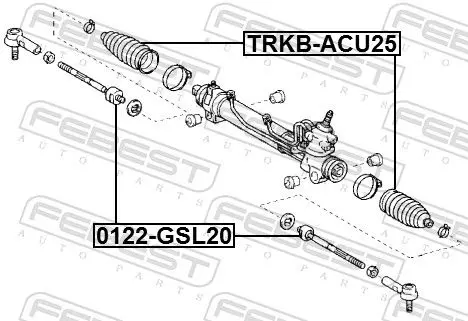 Handler.Part Tie rod axle joint FEBEST 0122GSL20 2