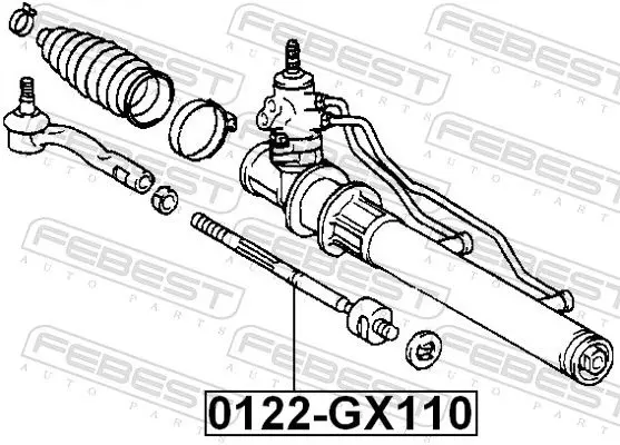 Handler.Part Tie rod axle joint FEBEST 0122GX110 2