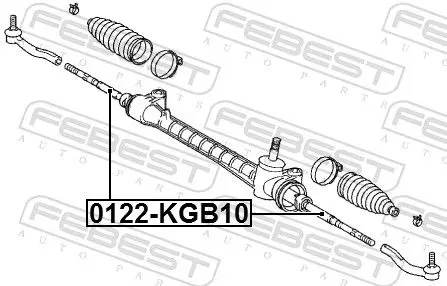 Handler.Part Tie rod axle joint FEBEST 0122KGB10 2