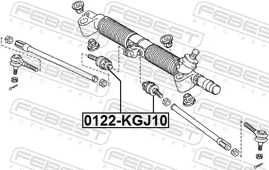 Handler.Part Tie rod axle joint FEBEST 0122KGJ10 2