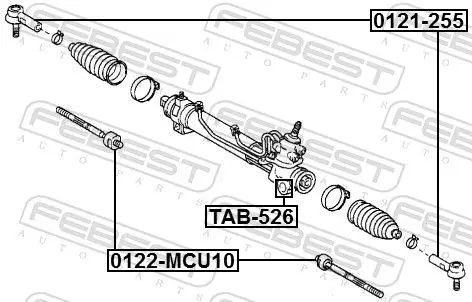 Handler.Part Tie rod axle joint FEBEST 0122MCU10 2