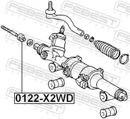 Handler.Part Tie rod axle joint FEBEST 0122X2WD 2