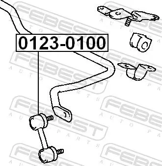 Handler.Part Rod/strut, stabiliser FEBEST 01230100 2