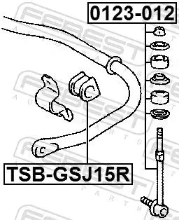 Handler.Part Rod/strut, stabiliser FEBEST 0123012 2