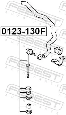 Handler.Part Rod/strut, stabiliser FEBEST 0123130F 2