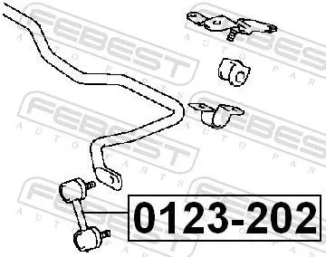 Handler.Part Rod/strut, stabiliser FEBEST 0123202 2