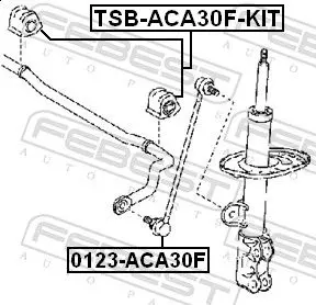 Handler.Part Rod/strut, stabiliser FEBEST 0123ACA30F 2