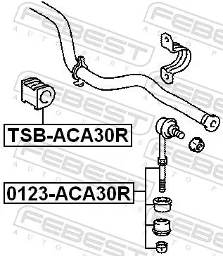 Handler.Part Rod/strut, stabiliser FEBEST 0123ACA30R 2