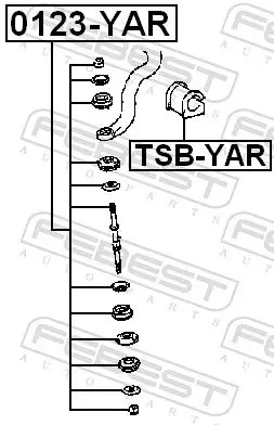 Handler.Part Rod/strut, stabiliser FEBEST 0123YAR 2