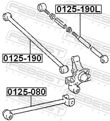 Handler.Part Track control arm FEBEST 0125080 2