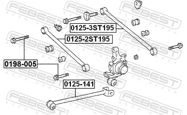 Handler.Part Track control arm FEBEST 0125141 2