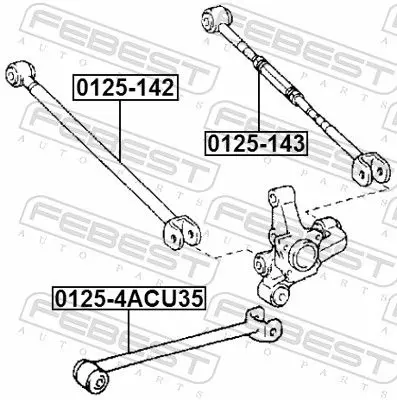 Handler.Part Track control arm FEBEST 0125142 2