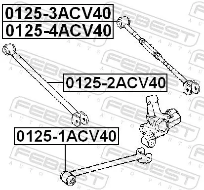 Handler.Part Track control arm FEBEST 01251ACV40 2