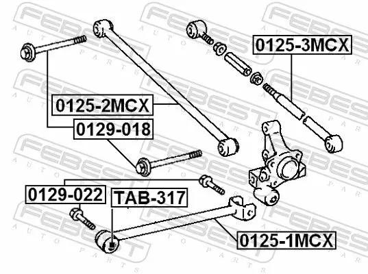 Handler.Part Track control arm FEBEST 01251MCX 2