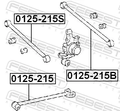 Handler.Part Track control arm FEBEST 0125215B 2