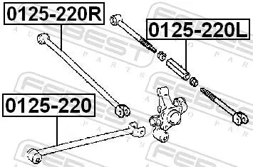 Handler.Part Track control arm FEBEST 0125220R 2