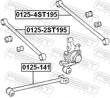 Handler.Part Track control arm FEBEST 01254ST195 2