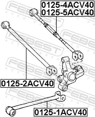 Handler.Part Track control arm FEBEST 01255ACV40 2