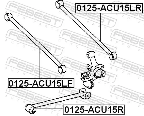 Handler.Part Track control arm FEBEST 0125ACU15LR 2