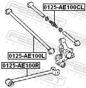 Handler.Part Track control arm FEBEST 0125AE100CL 2