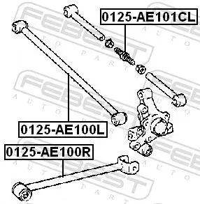 Handler.Part Track control arm FEBEST 0125AE101CL 2