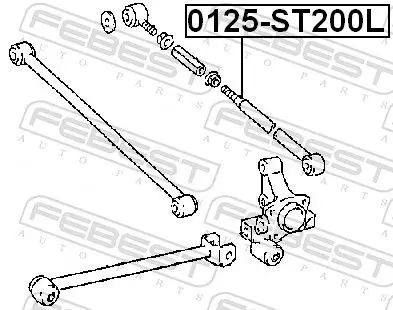 Handler.Part Track control arm FEBEST 0125ST200L 2