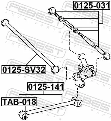 Handler.Part Track control arm FEBEST 0125SV32 2