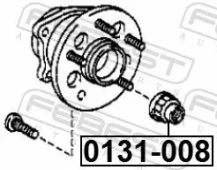 Handler.Part Caster shim, axle beam FEBEST 0131008 2