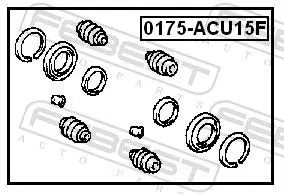 Handler.Part Repair kit, brake caliper FEBEST 0175ACU15F 2