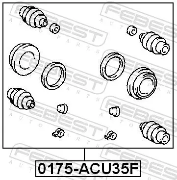 Handler.Part Repair kit, brake caliper FEBEST 0175ACU35F 2