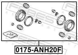 Handler.Part Repair kit, brake caliper FEBEST 0175ANH20F 2