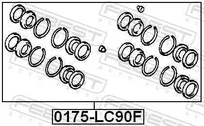 Handler.Part Repair kit, brake caliper FEBEST 0175LC90F 2