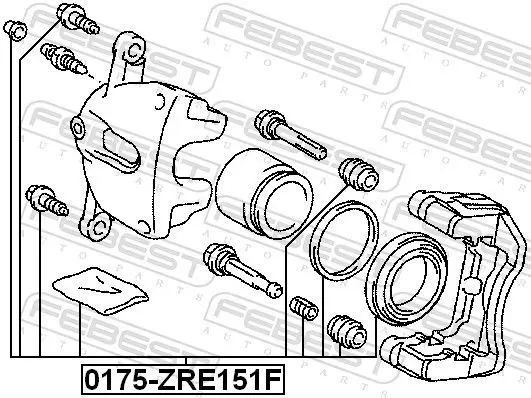 Handler.Part Repair kit, brake caliper FEBEST 0175ZRE151F 2