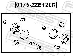 Handler.Part Repair kit, brake caliper FEBEST 0175ZZE120R 2