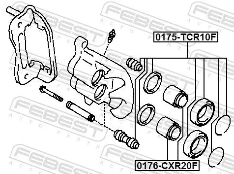 Handler.Part Piston, brake caliper FEBEST 0176CXR20F 2