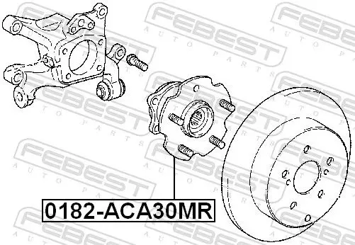 Handler.Part Wheel hub FEBEST 0182ACA30MR 2